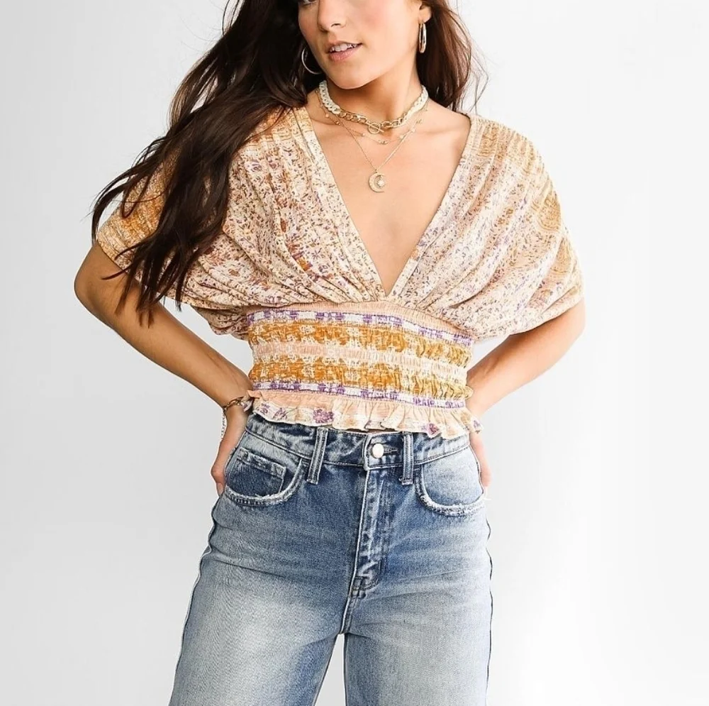 NWT Free People Next Vacation Top